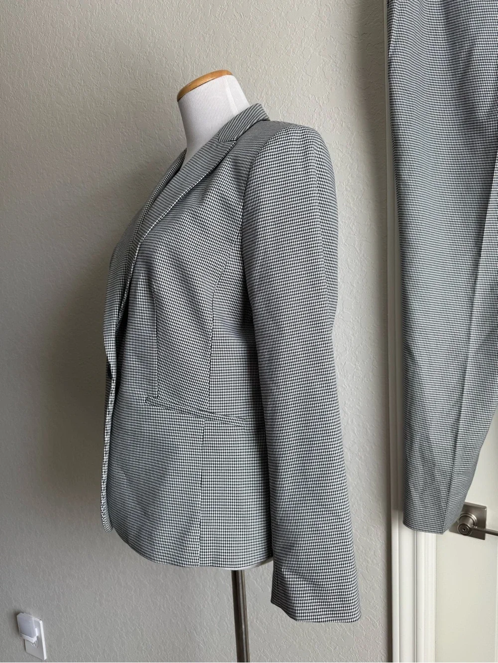 Talbots Square Houndstooth Blazer